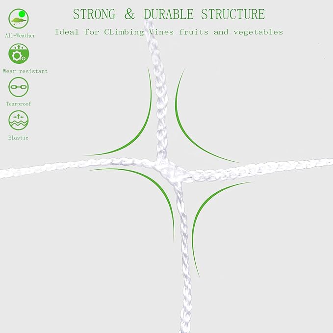 All-Weather Trellis Netting Mesh Plant Garden Vine Growing Flexible String Net