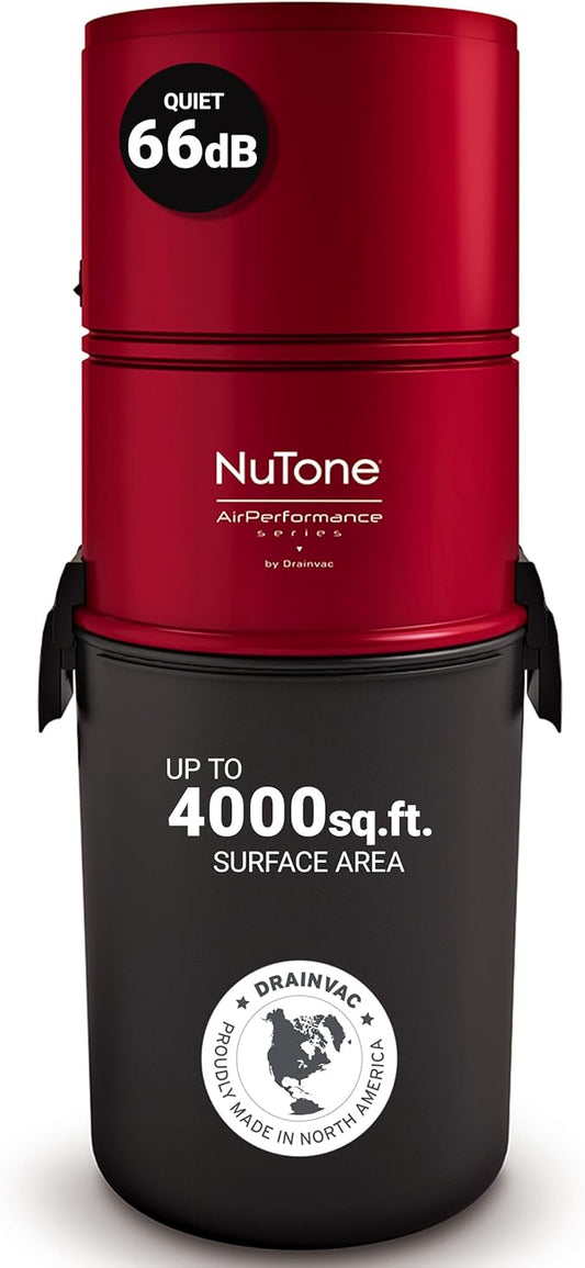 Broan-nutone 550 Air watts Residential Central Vacuum System - Anti-Vibration, Powerful Suction