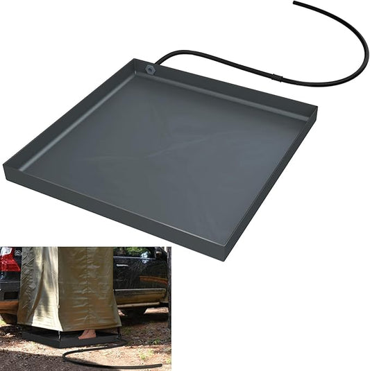 Camping Shower Base - Shower Tent Awning Base - Portable Shower Floor Accessories - Avoid Barefoot Contact with Dirt, Collect Water and Bathe Your Pets - for Outdoor,Camping,Beach, or Tailgate