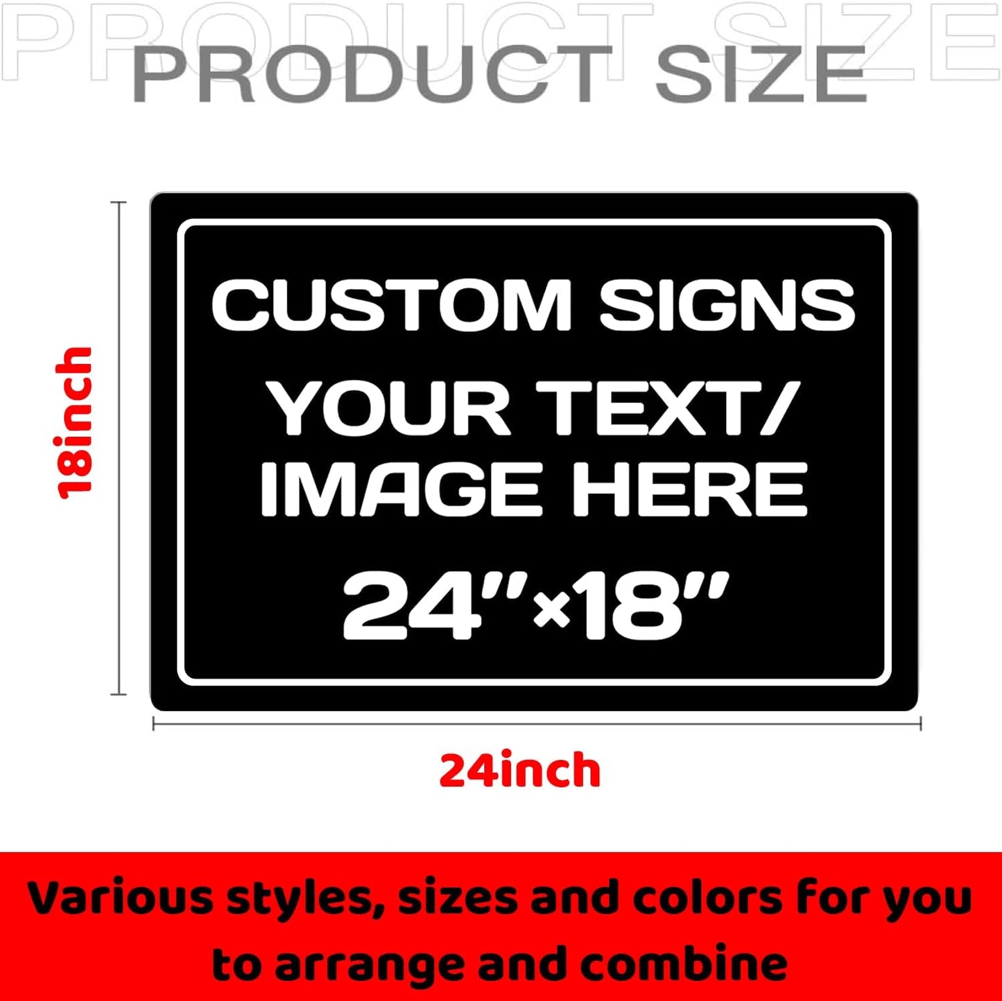 Personalized signs,Aluminum Weatherproof Metal Sign,Optional reflective or double-sided,Multiple Sizes Custom,Personalized Text And picture Here,Danger zone,garden,door, business