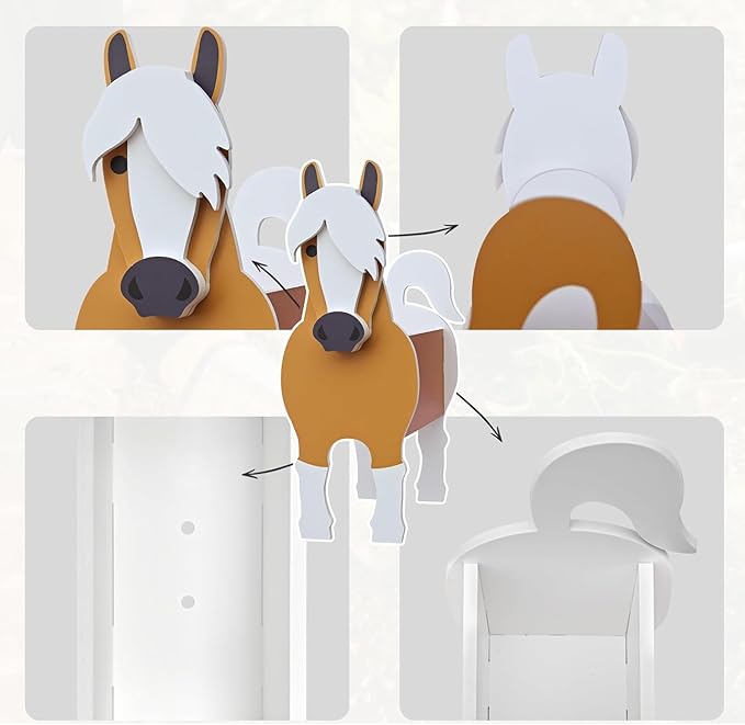 Horse Planter, Pet Shape Garden Pots Plant Pots for Indoor/Outdoor Gardens Decoration, Cute, Surprise Gifts/Souvenirs for Pet Lovers (Large)