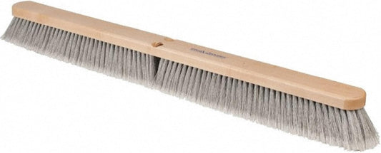 PRO SOURCE Fine-Sweep Push Broom Head with Threaded Wood Block: Extra-Wide 36 inch