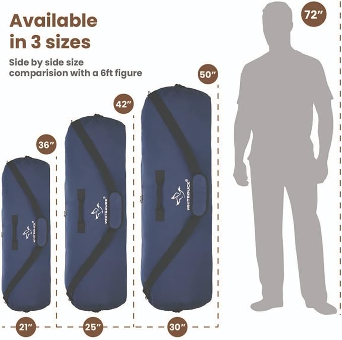 WHITEDUCK HOPLITE Heavy Duty Military Canvas Duffel Bag, Army Cargo Style, Foldable Tactical Outdoor Bag, Travel, Storage