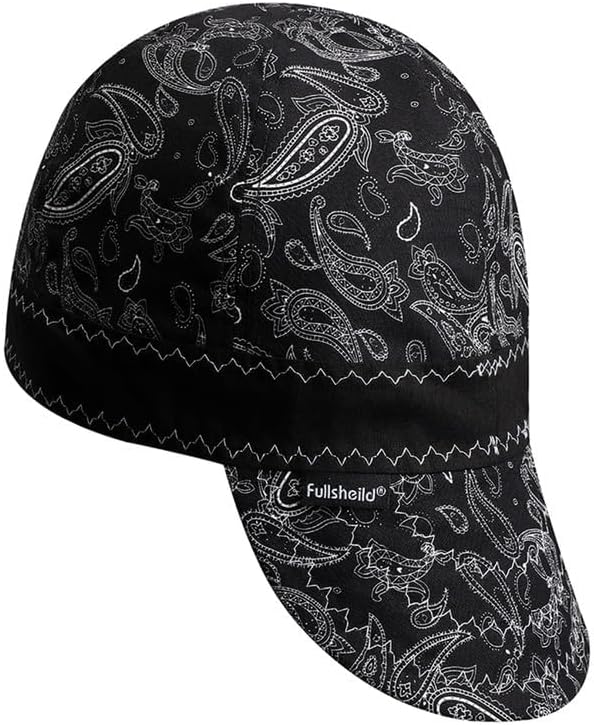 Fullsheild Reversible Welding Cap, Lightweight Cotton Comforts for Safety and Protection, FR 6 Pannel Printed Caps