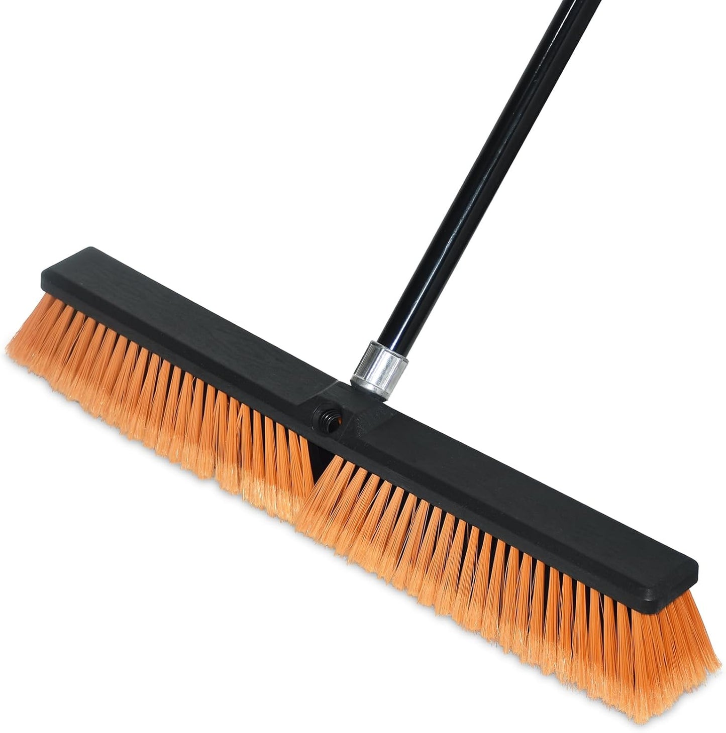 PBHEPJ 24 Inchs Push Broom Outdoor Heavy Duty, Shop Broom with 60" Long Bandle for Cleaning Outdoor or Indoor Tile, Garage, Shop, Deck, Concrete, Wood, Stone, Patio Floor