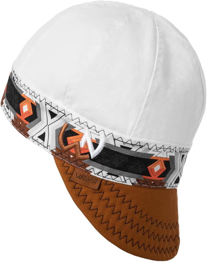 Welder Nation 8 Panel 10 oz Welding Premium Cap 100% Cotton Interior & Duck Canvas Exterior - Protective Durable Heavy-Duty
