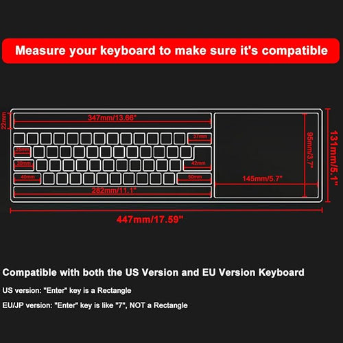 (2 Pack) Universal Clear Anti-Dust Keyboard Skin Protector Cover for 104/107 Keys Standard Desktop Keyboard Reusable Waterproof Keyboard Cover