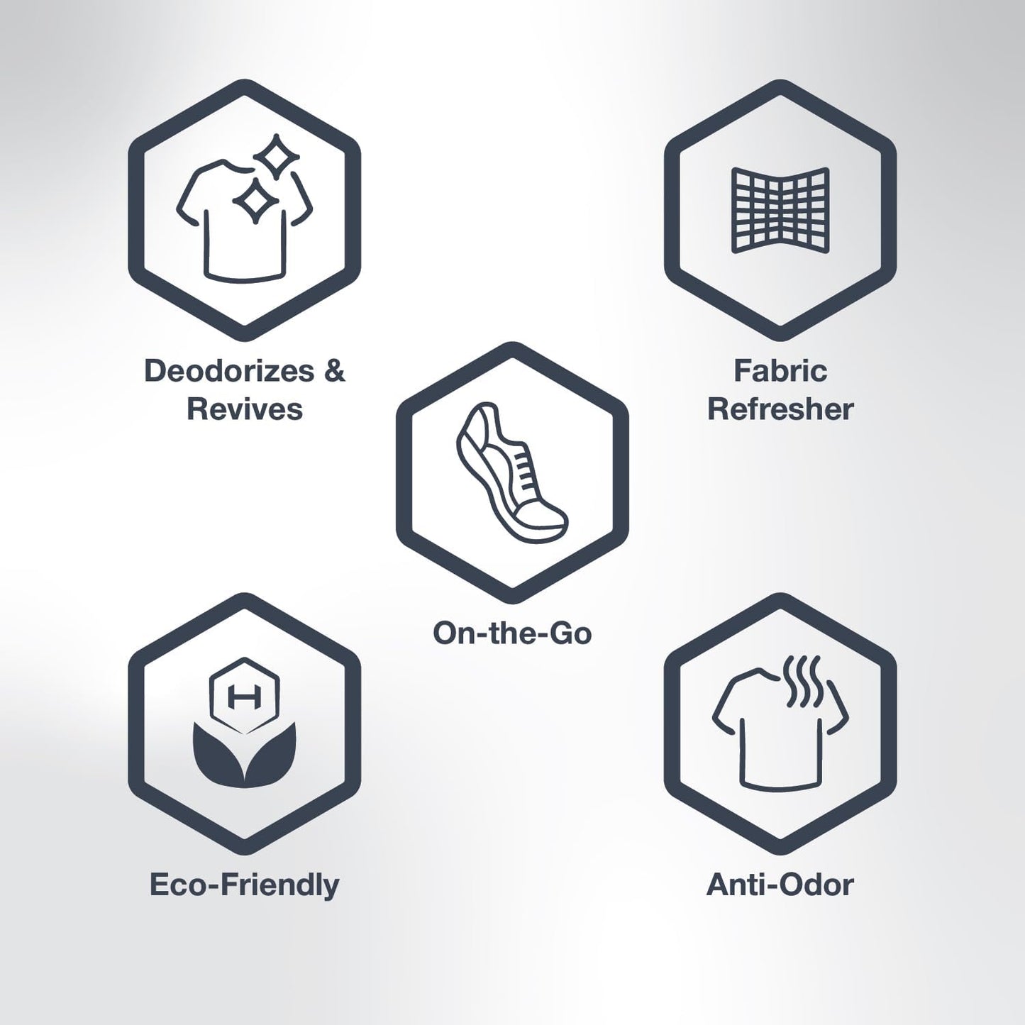 HEX Performance Deodorizing Spray, Fresh, 44oz (Pack of 2) - Awesome for Shoes, Gear, Activewear & Fabrics, Yoga Mats & Gym Equipment, Carpet, Pets, Odor Eliminator & Fabric Refresher Spray