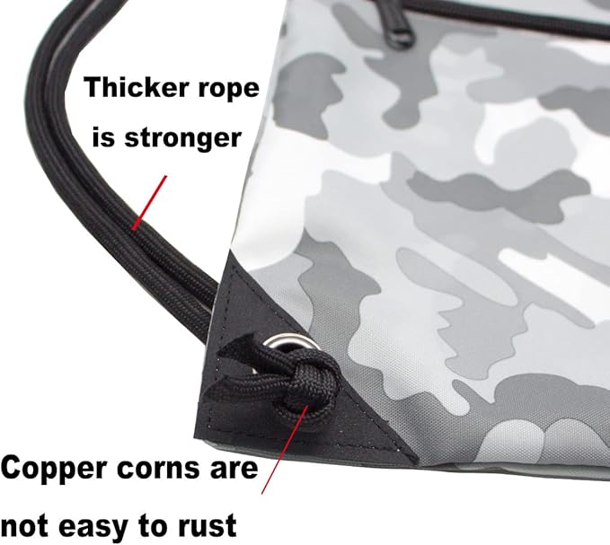 HOLYLUCK Drawstring Backpack Bag Sport Gym Sackpack