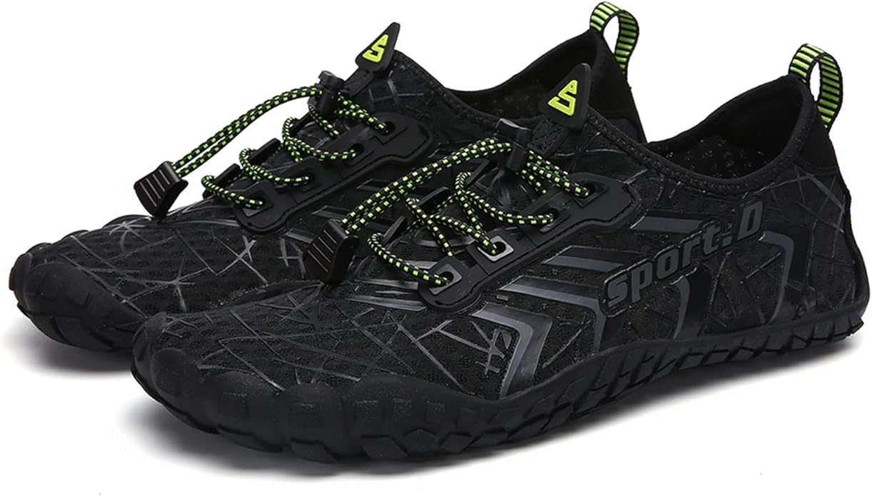 UBFEN Water Shoes Aqua Swim Shoes Mens Womens Beach Sports Quick Dry Barefoot for Boating Fishing Diving Surfing