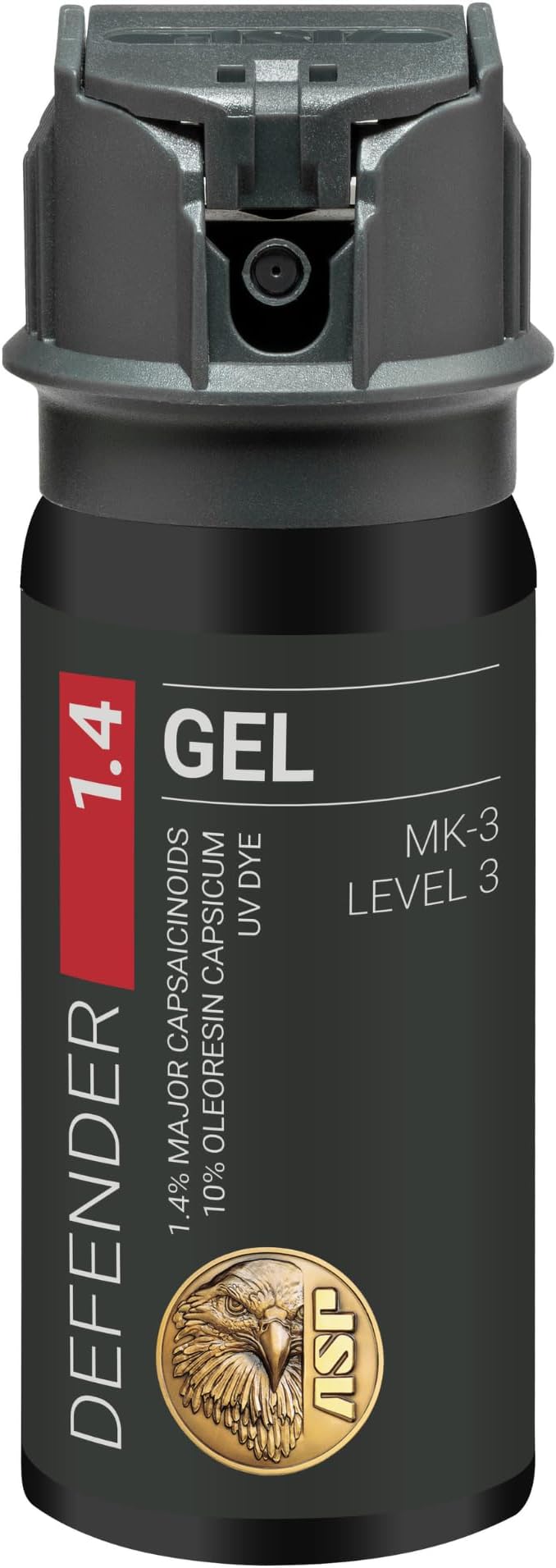 ASP Defender LE Pepper Spray, Self-Defense OC for Law Enforcement Professionals, Professional Grade Personal Defense Equipment, Personal Protection Device, 15-Foot Range