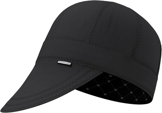 YESWELDER Welding Cap, All Black Style 7-1/8", Heat-Resistant Reversible Durable Protective Welders Cap