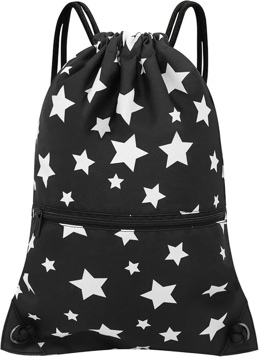 HOLYLUCK Drawstring Backpack Bag Sport Gym Sackpack