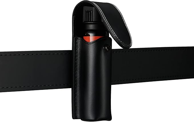 Mace Pepper Spray Holder Black Belt Pouch MK III, Fits up to 3 oz