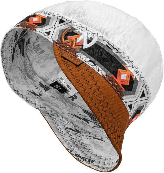 Welder Nation 8 Panel 10 oz Welding Premium Cap 100% Cotton Interior & Duck Canvas Exterior - Protective Durable Heavy-Duty