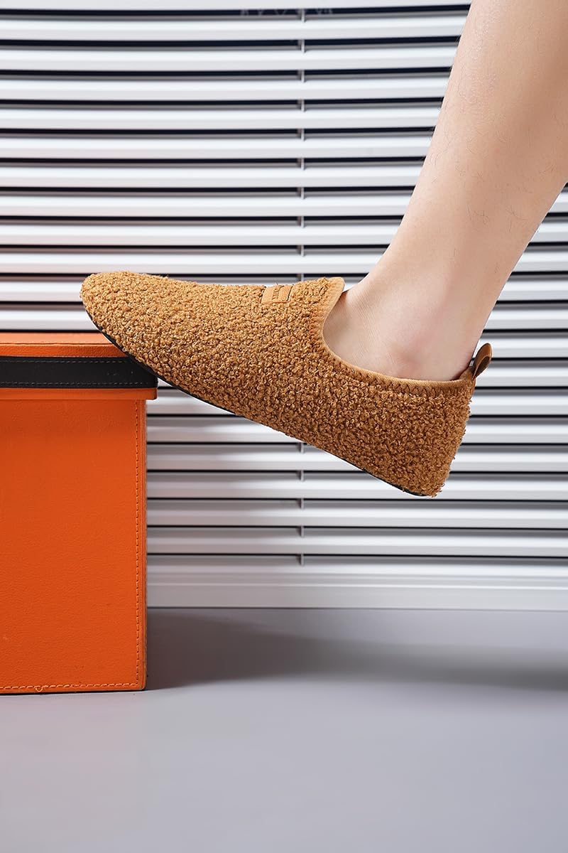 Adult Indoor House Slippers Socks Lightweight Non Slip Grip House Home Shoes for Women Men