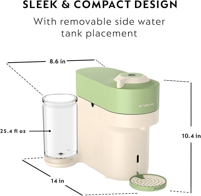 Nespresso Vertuo Pop+ Summer Limited Edition by Breville, Pistachio