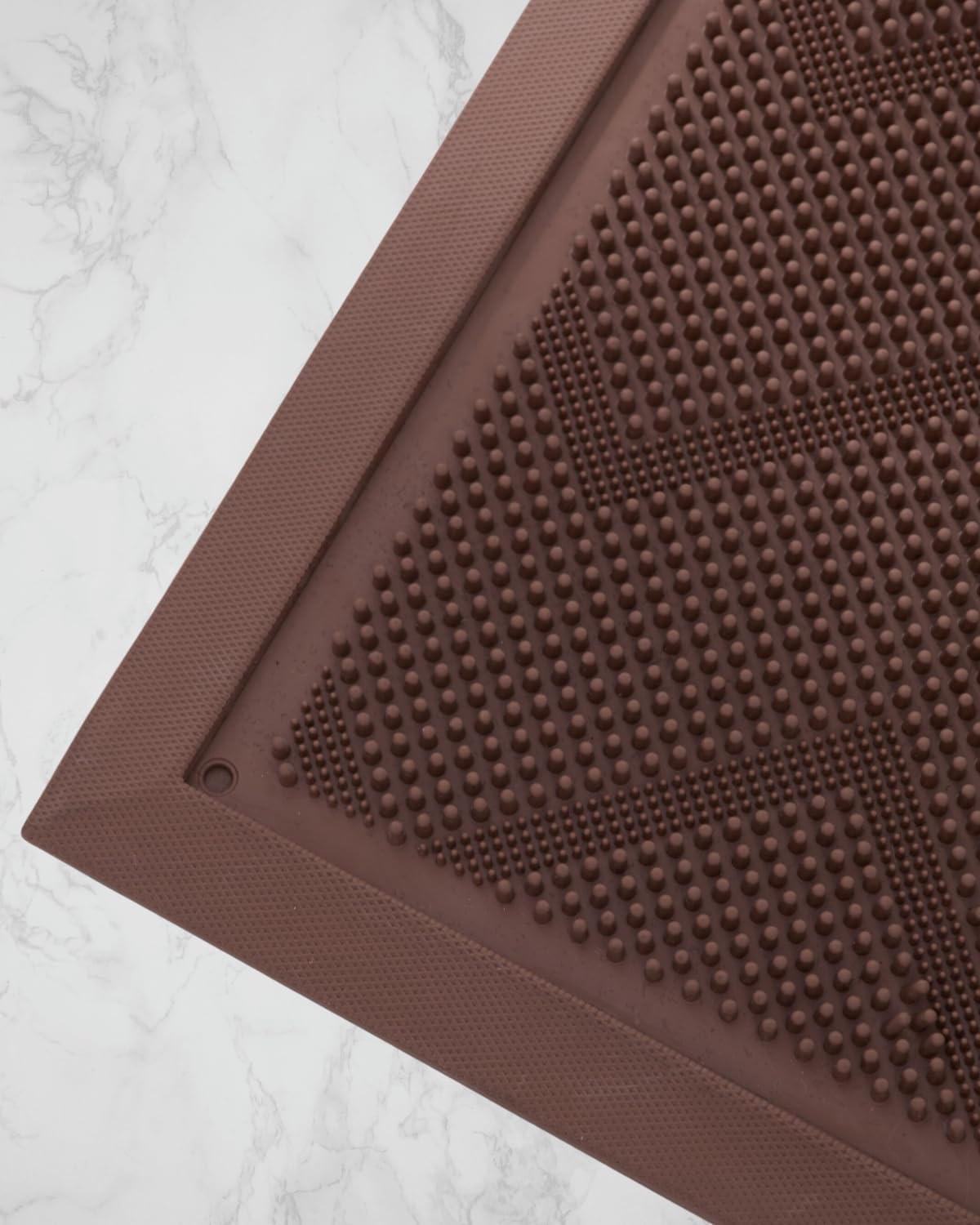 HAMARA Front Door Mat for Outside Entrance 35.5"x17" – Anti-Slip Dirt-Trapping Waterproof Rubber Indoor & Outdoor Mat with Textured Surface for Entryway - Heavy Duty All Weather Doormat – Beige