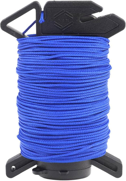 Atwood Rope Ready Rope™ Micro Cord Dispenser 125ft 100lb Test, Camping Gear Survival Tool, Built in Storage, Cutting Blade, Cord Grip, Gear Loop, Made in USA