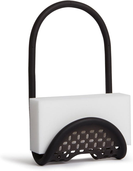 Umbra Sling Kitchen Sink Accessory, Single-Sided Sponge Holder, Black
