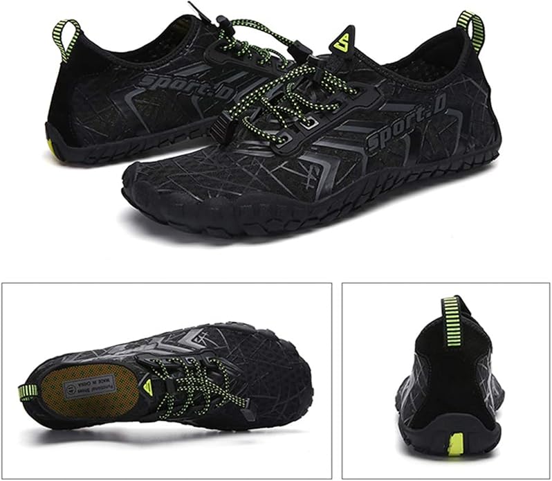 UBFEN Water Shoes Aqua Swim Shoes Mens Womens Beach Sports Quick Dry Barefoot for Boating Fishing Diving Surfing