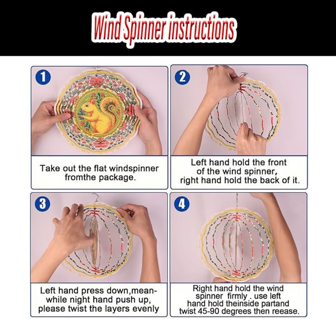 3D Wind Spinner for Garden - 10inch Stainless Steel with Double-Sided UV Printing | High-Resolution Images | Weather-Resistant Outdoor Spinning Decor for Patio, Yard & Gifts