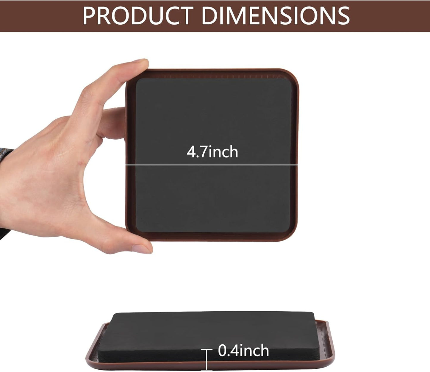 new space 8 Pack Furniture Sliders, 4.7 Inch Sliders for Furniture on Carpet for Sliding Heavy Furniture, Furniture Sliders for Carpeted Floors - Safeguard Carpeted Floors!