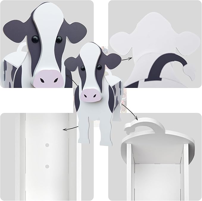 Dairy Cow Planter, Pet Shape Garden Pots Plant Pots for Indoor/Outdoor Gardens Decoration, Cute, Surprise Gifts/Souvenirs for Pet Lovers