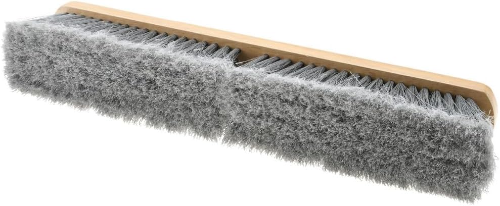 PRO SOURCE Fine-Sweep Push Broom Head with Threaded Wood Block: 18 inch Wide