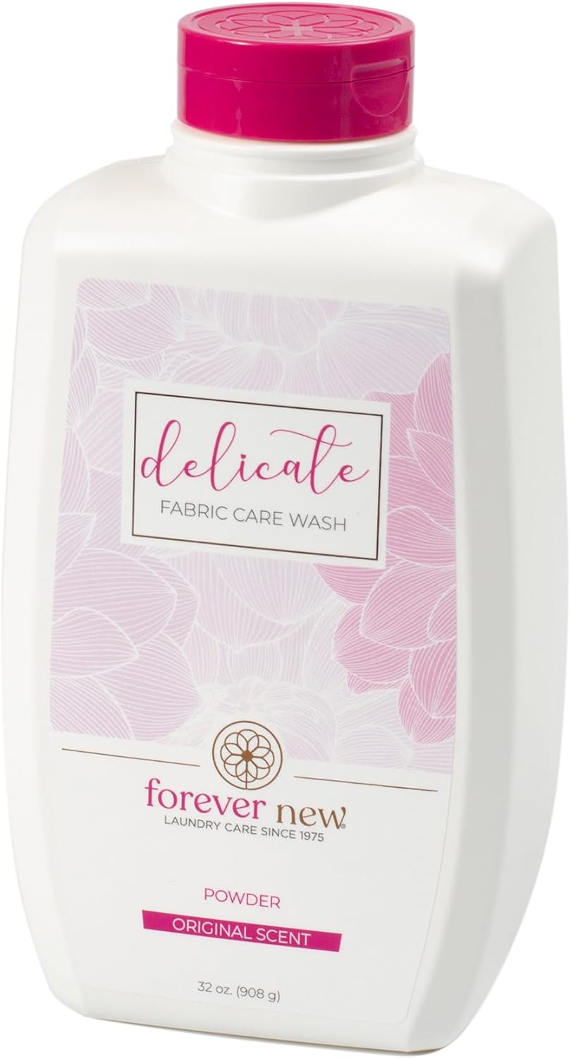 FOREVER NEW Granular Detergent Powder - Delicate Laundry Care Wash - Original Scented 64 oz. (32 oz. 2 Pack)
