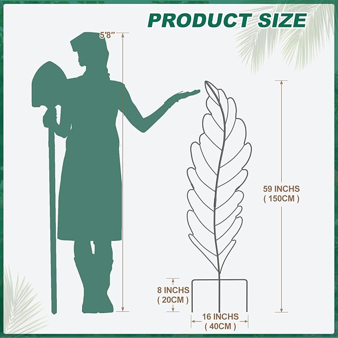 3 Pack Metal Garden Trellis for Climbing Plants, Black Metal Garden Trellis for Vines Plant Rose Vegetable Support,Large Decorative Outdoor Trellis