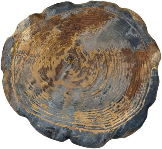 Solid Rock Stoneworks Large Log Stepping Stone, Decorative Garden Accent