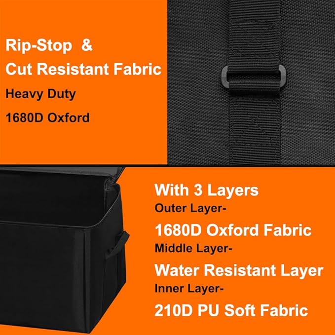 106L 45" Heavy Duty Extra Large Duffel Bag, Water Resistant Sports Equipment Bag with Upgrade Zipper, Tent Storage Replacement with Large Mouth and Padded Handles