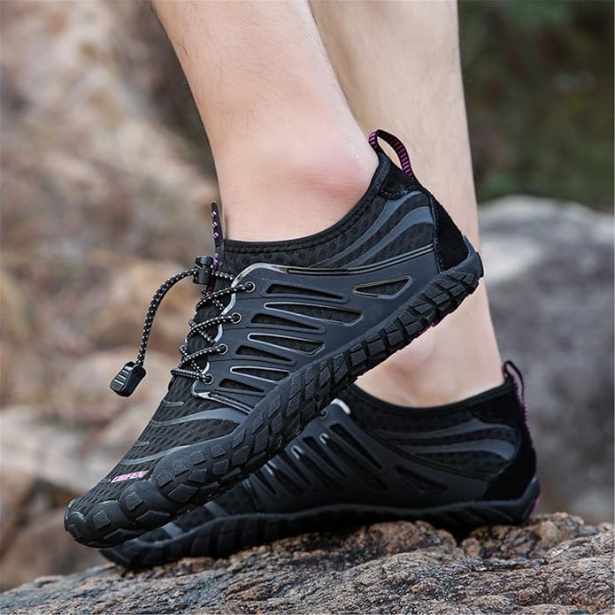 UBFEN Water Shoes Aqua Swim Shoes Mens Womens Beach Sports Quick Dry Barefoot for Boating Fishing Diving Surfing