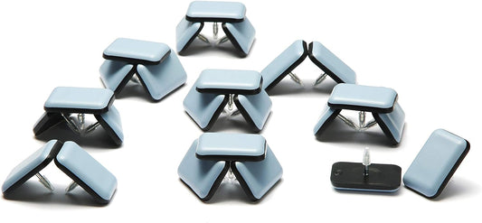 Furniture Sliders-Furnigear (Teflon) Nail in Chair Glides for Carpet and Hardwood Floor - Move Your Furniture Easily & Safely - Best Floor Protector (1x1-3/8-24 Pack)