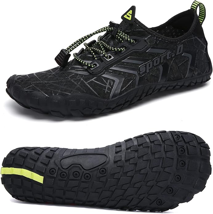 UBFEN Water Shoes Aqua Swim Shoes Mens Womens Beach Sports Quick Dry Barefoot for Boating Fishing Diving Surfing