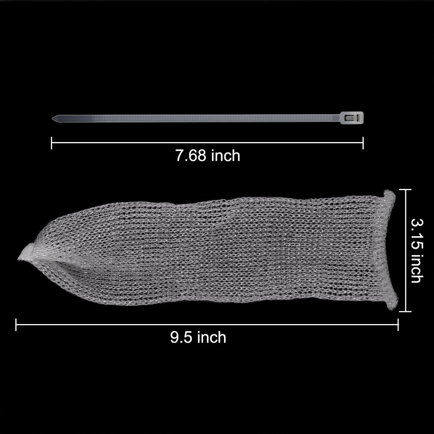 Sumind 30 Pack Nylon Lint Trap Washing Machine Lint Fabric Mesh Snare Washer Lint Catcher with 30 Pack Cable Ties