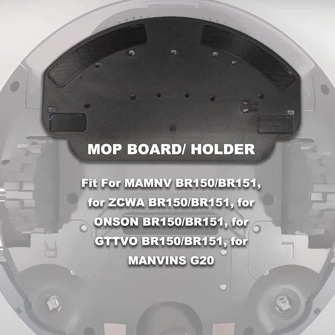 Robot Vacuum Mop Pads Replacement Parts Fit for MAMNV BR150/BR151, for ZCWA BR150/BR151, for ONSON BR150/BR151, for GTTVO BR150/BR151, for MANVINS G20 (1PC-MOP PAD), b-2-1