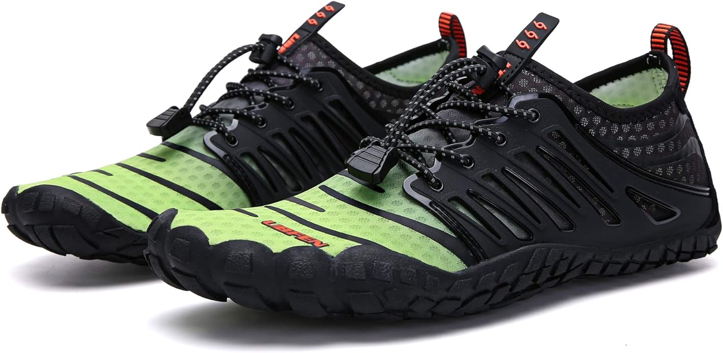 UBFEN Water Shoes Aqua Swim Shoes Mens Womens Beach Sports Quick Dry Barefoot for Boating Fishing Diving Surfing