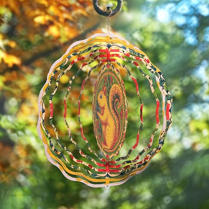 3D Wind Spinner for Garden - 10inch Stainless Steel with Double-Sided UV Printing | High-Resolution Images | Weather-Resistant Outdoor Spinning Decor for Patio, Yard & Gifts
