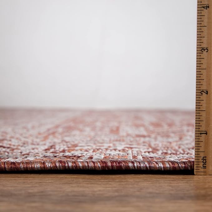 Keen Home Design Terrace Outdoor Area Rug - 6x9 Washable Indoor/Outdoor Rug for Patio, Kitchen, Balcony, Beach, Garden, Deck and Porch, Size: 6'x8'10"