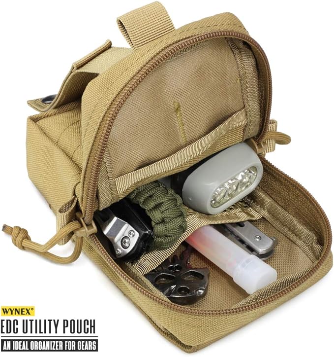 WYNEX Tactical EDC Pouch, Molle Utility Pouches Gadget Organizer Phone Holder Waist Pack Smartphone Pouch Tool Holster Pocket