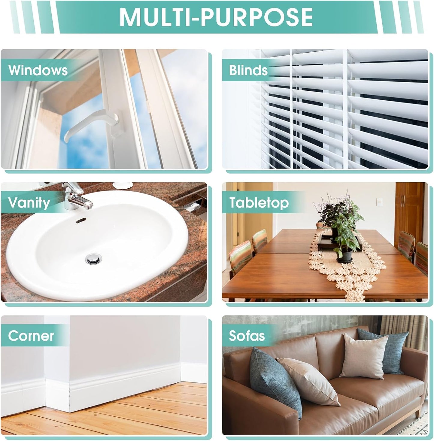 8 Pack Damp Dusting Sponge Duster, Grey Dust Cleaning Sponge, Reusable Household Cleaning Sponge Tool for Blinds, floorboards, Fan Blades, Vents, Glass, Railings, Mirrors