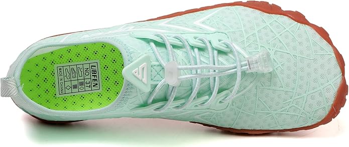 UBFEN Water Shoes Aqua Swim Shoes Mens Womens Beach Sports Quick Dry Barefoot for Boating Fishing Diving Surfing