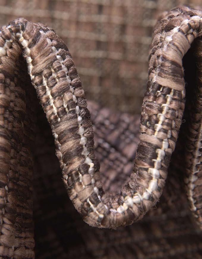 Unique Loom Outdoor Border Collection Area Rug - Soft Border (2' x 8' Runner, Brown/ Ivory)