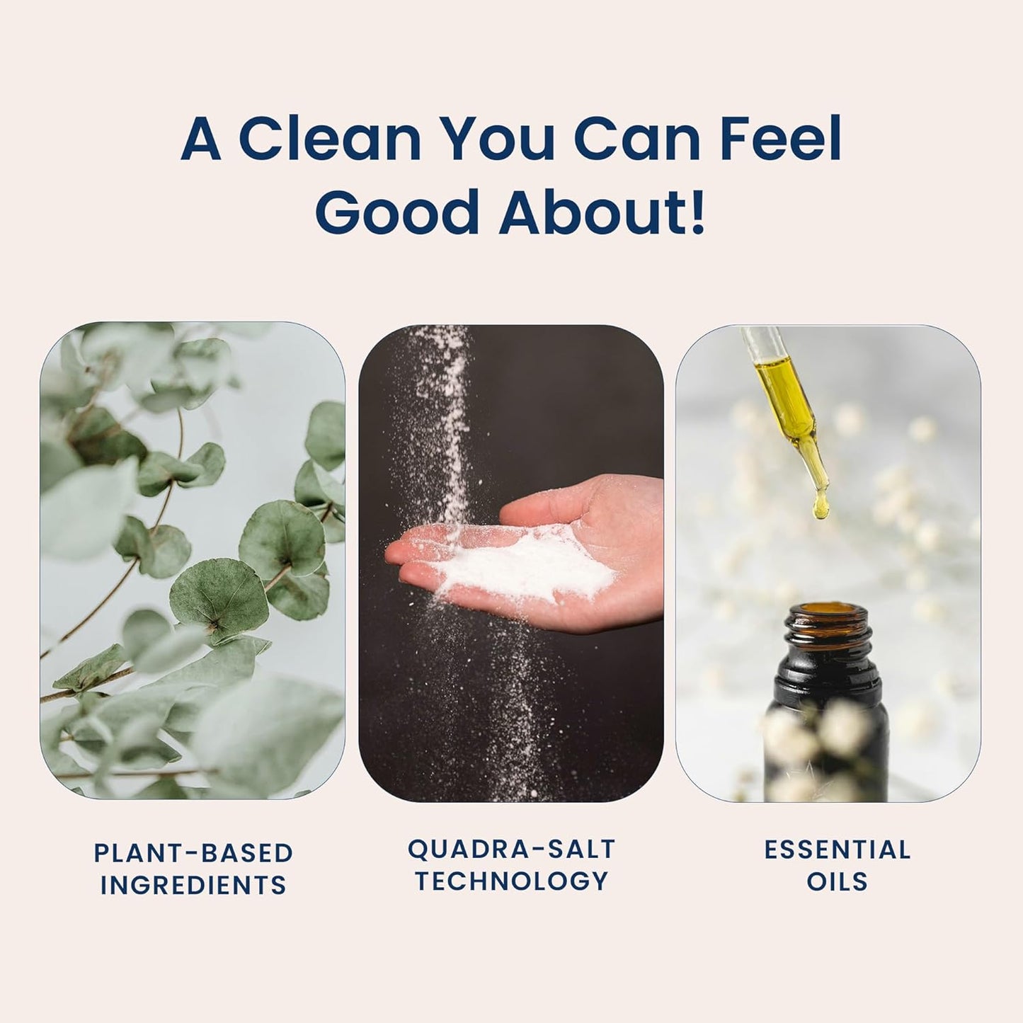 Truly Free Natural Fabric Softener for Sensitive Skin, Baby, Kids | Clean Easy Powder to Liquid Laundry Softener | Lavender Eucalyptus, Septic Safe | 1 Pack Fabric Softner + 1 Refillable Jug, 50 Loads