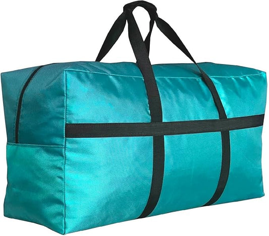 Extra Large Duffle Bag for Travel, Big Foldable Storage Bag - Turquoise
