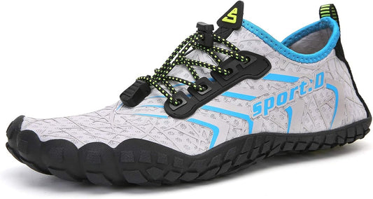 UBFEN Water Shoes Aqua Swim Shoes Mens Womens Beach Sports Quick Dry Barefoot for Boating Fishing Diving Surfing