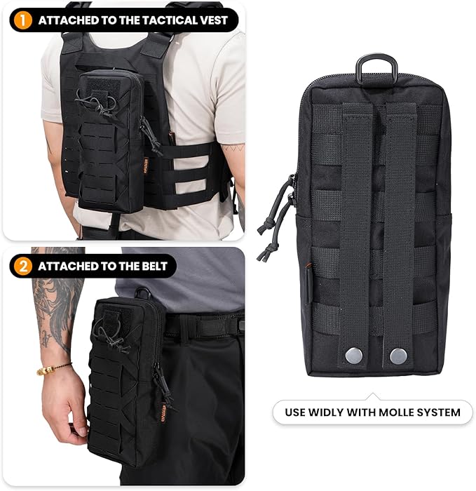 EXCELLENT ELITE SPANKER Tactical EDC Pouch Molle Utility Tool Pouches Gadget Organizer Pocket Waist Belt Bag