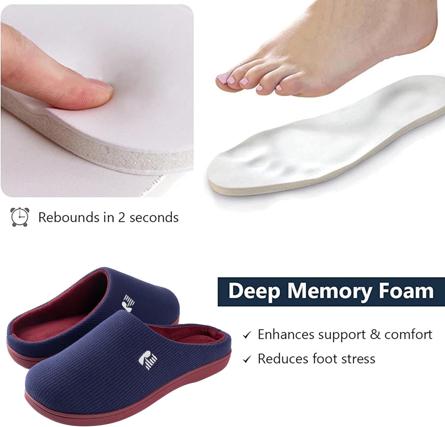 RockDove Women's Original Two-Tone Memory Foam Slipper